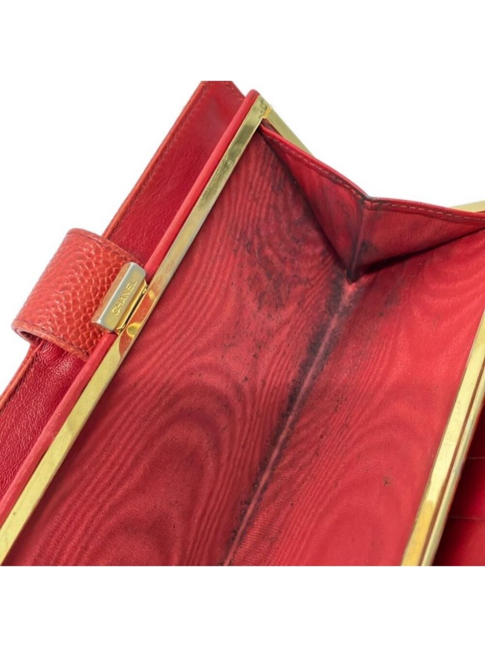 Chanel Wallet Red Gold - Picture 5 of 8
